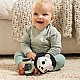 Κυλιόμενο παιχνίδι George the lion από τη σειρά Black&White Décor, με εύκαμπτο σώμα και περιστρεφόμενο κεφάλι, 3m+