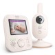 Ψηφιακό βίντεο μωρό μόνιτορ Philips AVENT Advanced SCD881/26 με έγχρωμη οθόνη 2,8 ιντσών, ζουμ 2 x, νυχτερινή όραση, αμφίδρομη επικοινωνία ήχου, 6 απαλές μελωδίες, έγχρωμο Coral/Cream