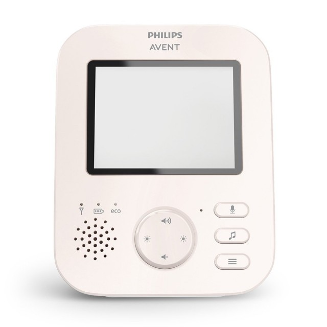 Ψηφιακό βίντεο μωρό μόνιτορ Philips AVENT Advanced SCD881/26 με έγχρωμη οθόνη 2,8 ιντσών, ζουμ 2 x, νυχτερινή όραση, αμφίδρομη επικοινωνία ήχου, 6 απαλές μελωδίες, έγχρωμο Coral/Cream
