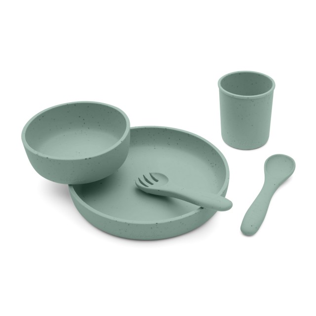 Σετ τραπεζαρίας Platinum Silicone Sage 5 τεμαχίων