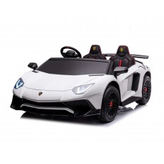 Αυτοκίνητο με μπαταρία με άδεια χρήσης Lamborghini Aventador SVJ White