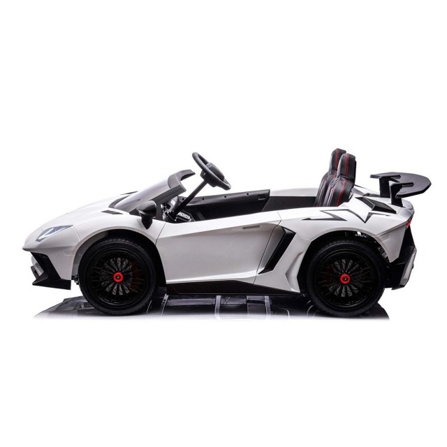 Αυτοκίνητο με μπαταρία με άδεια χρήσης Lamborghini Aventador SVJ White