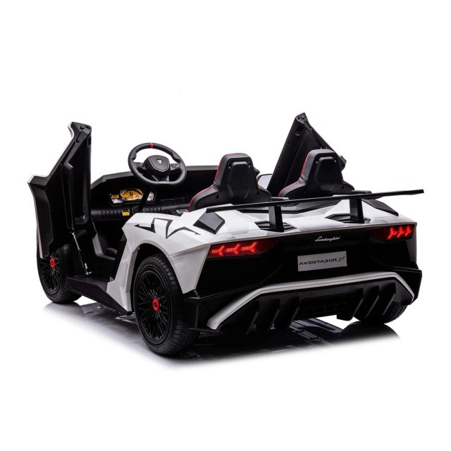 Αυτοκίνητο με μπαταρία με άδεια χρήσης Lamborghini Aventador SVJ White