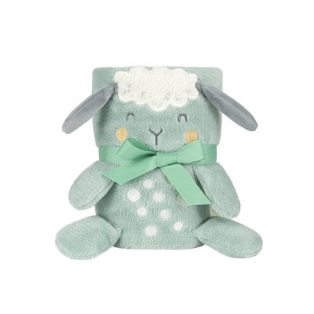 Κουβέρτα μωρού με τρισδιάστατο κέντημα Sleepy Sheep