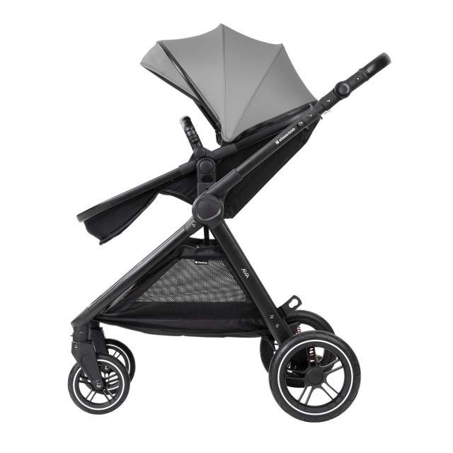 Комбинирана количка 3в1 с кош за новородено Ava Grey