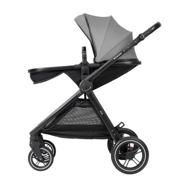 Комбинирана количка 3в1 с кош за новородено Ava Grey