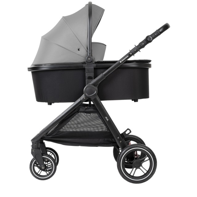 Комбинирана количка 3в1 с кош за новородено Ava Grey