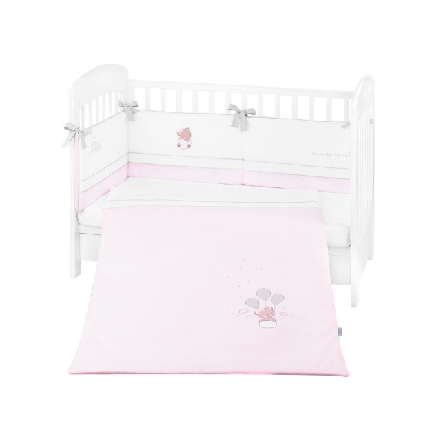 Бебешки спален комплект с бродерия 2 части EU style 60/120 Dream Big Pink