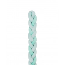 Πλεκτό βελούδινο δαχτυλίδι 180cm 3 πλεξούδες (12cm) Μέντα