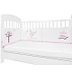 Обиколник с дунапрен Pink Bunny 210см