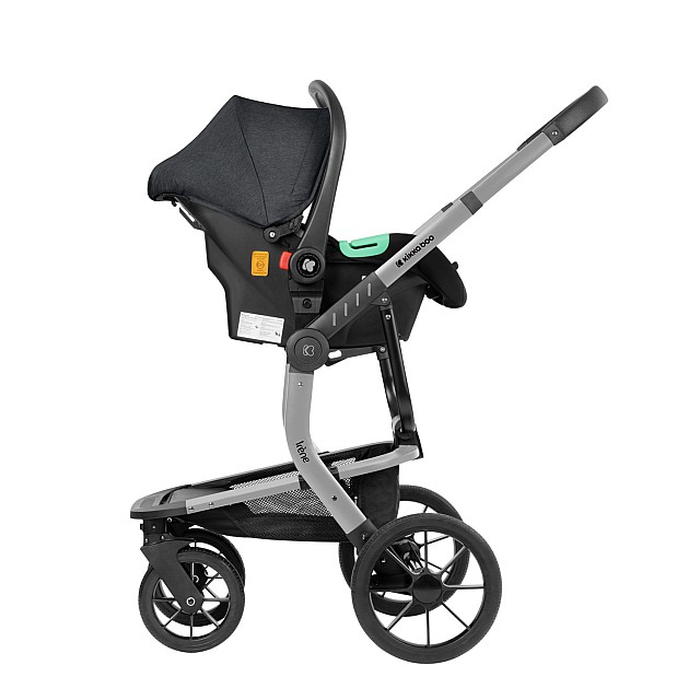 Συνδυασμένο καρότσι 3 σε 1 με σκληρό καλάθι Irene Dark Grey 2024