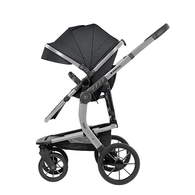 Συνδυασμένο καρότσι 3 σε 1 με σκληρό καλάθι Irene Dark Grey 2024