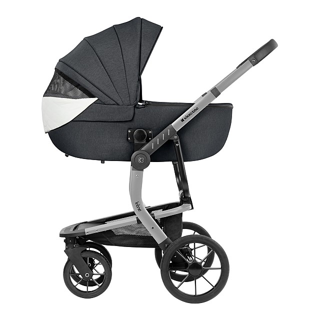 Συνδυασμένο καρότσι 3 σε 1 με σκληρό καλάθι Irene Dark Grey 2024
