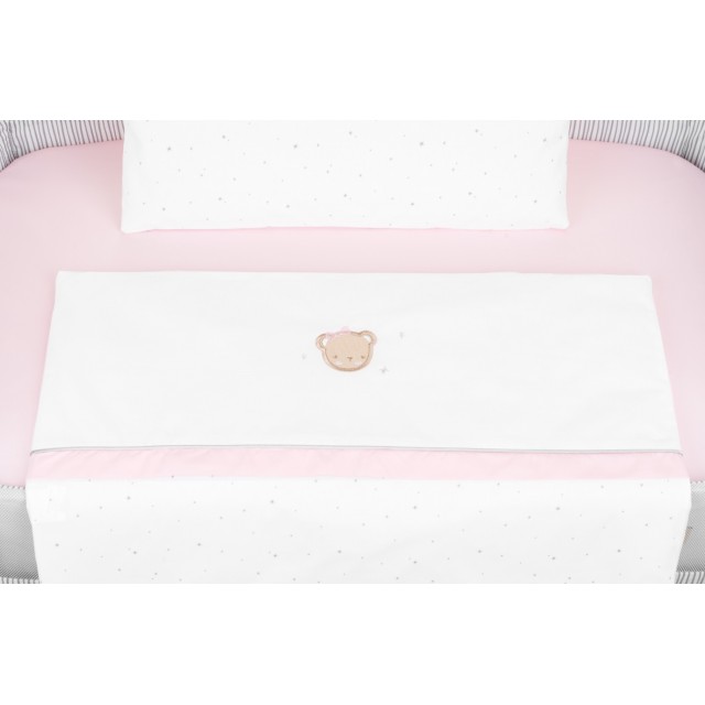 Бебешки спален комплект за мини-кошара 5ч Dream Big Pink