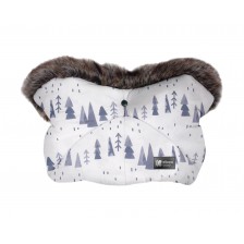 Γυαλιστερό νάιλον γάντι καροτσιού Snow Forest