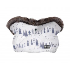 Γυαλιστερό νάιλον γάντι καροτσιού Snow Forest