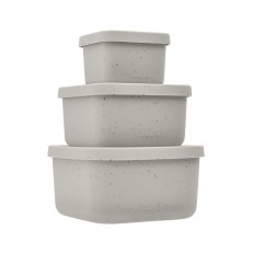 Σετ κουτί φαγητού 3 τεμ. Platinum Silicone Sand