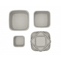 Σετ κουτί φαγητού 3 τεμ. Platinum Silicone Sand