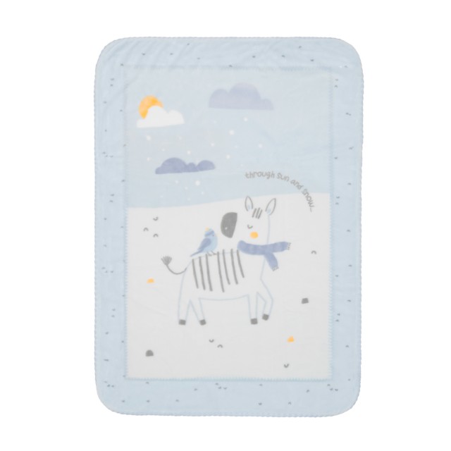 Супер меко бебешко одеяло 110/140 см Stripy Friends