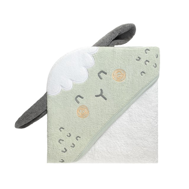 Πετσέτα με κουκούλα 90/90cm terry Sleepy Sheep