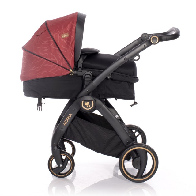 Бебешка количка adria black&red