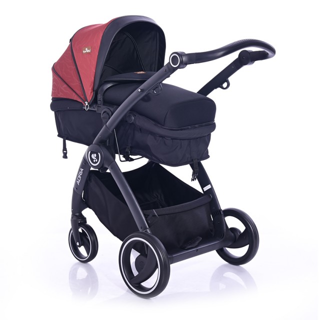 Бебешка количка adria black&red