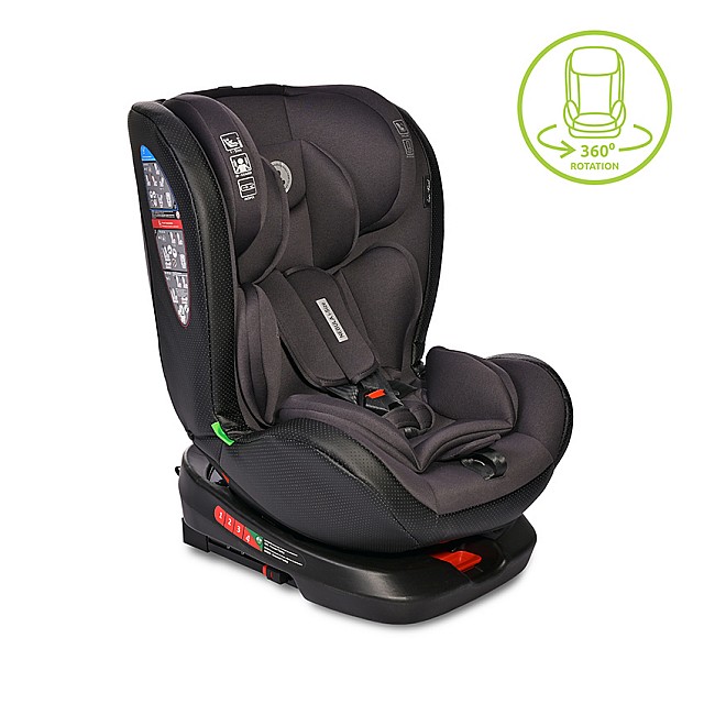 Стол за кола nebula i-size 360 isofix 40-150 black