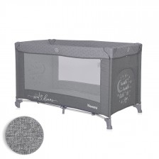 Παρκοκρέβατο Noemi 1 επίπεδο cool grey star