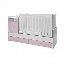 Κρεβάτι trend plus χρώμα λευκό/orchid pink