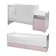 Bed trend συν χρώμα λευκό/ροζ ορχιδέα
