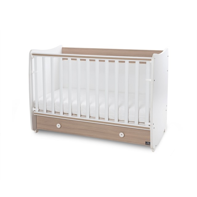 Bed dream 60/120 χρώμα λευκό/κεχριμπαρένιο νέο
