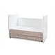 Bed dream 60/120 χρώμα λευκό/ανοιχτό δρυς καινούργιο