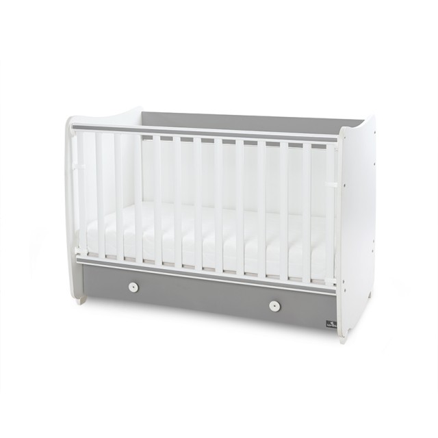 Bed dream new 70/140 χρώμα λευκό/πέτρινο γκρι