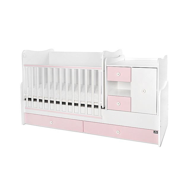 Κρεβάτι minimax νέο 190/72 χρώμα λευκό/ροζ ορχιδέα
