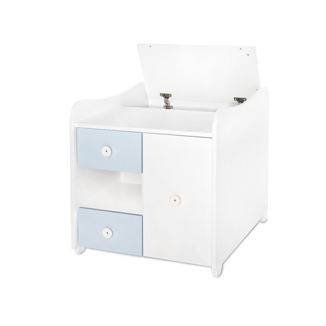 Κρεβάτι minimax νέο 190/72 χρώμα λευκό/baby blue