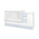 Κρεβάτι minimax νέο 190/72 χρώμα λευκό/baby blue