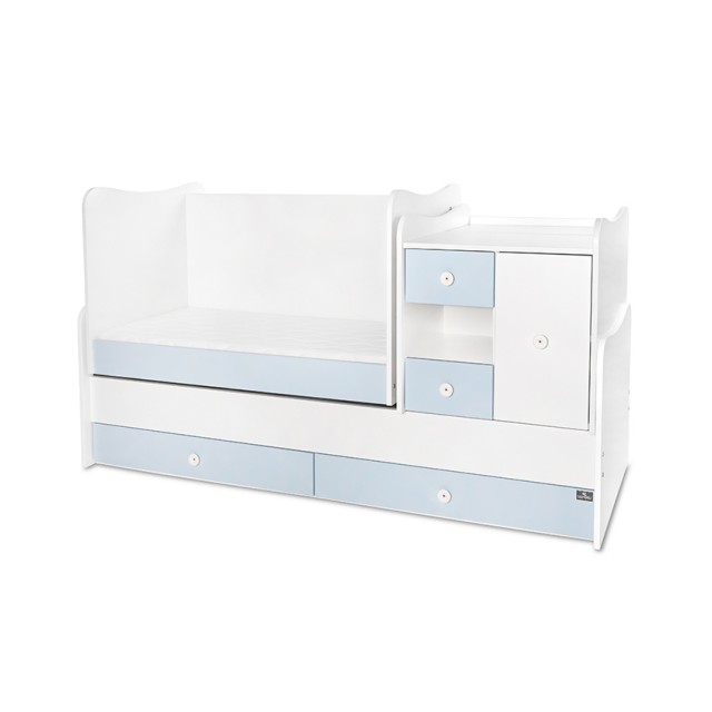 Κρεβάτι minimax νέο 190/72 χρώμα λευκό/baby blue