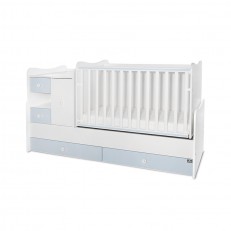 Κρεβάτι minimax νέο 190/72 χρώμα λευκό/baby blue