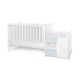 Κρεβάτι minimax νέο 190/72 χρώμα λευκό/baby blue