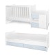 Κρεβάτι minimax νέο 190/72 χρώμα λευκό/baby blue