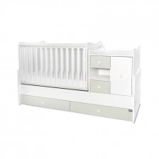 Κρεβάτι minimax νέο 190/72 χρώμα λευκό/γαλακτοπράσινο