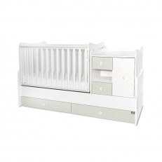 Κρεβάτι minimax νέο 190/72 χρώμα λευκό/γαλακτοπράσινο