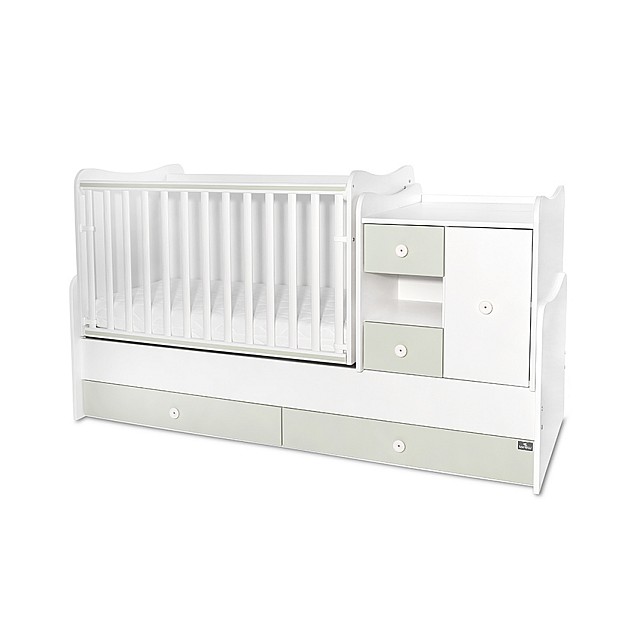 Κρεβάτι minimax νέο 190/72 χρώμα λευκό/γαλακτοπράσινο
