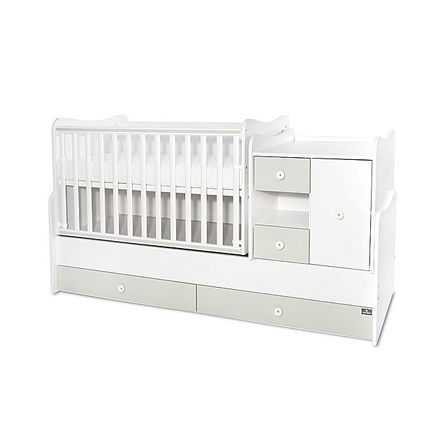 Κρεβάτι minimax νέο 190/72 χρώμα λευκό/γαλακτοπράσινο