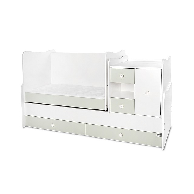 Κρεβάτι minimax νέο 190/72 χρώμα λευκό/γαλακτοπράσινο