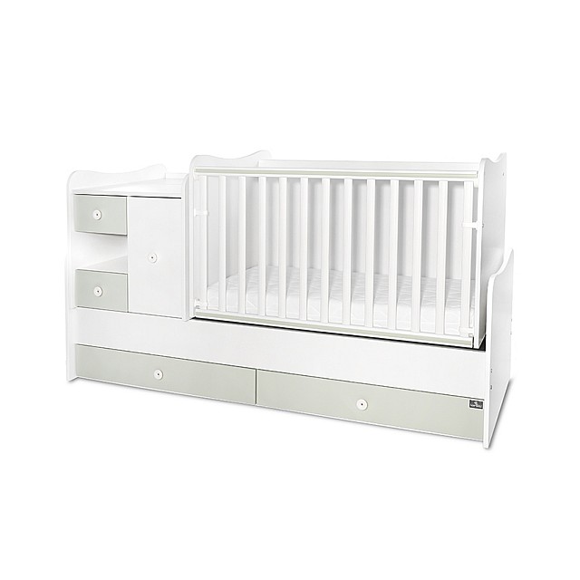 Κρεβάτι minimax νέο 190/72 χρώμα λευκό/γαλακτοπράσινο
