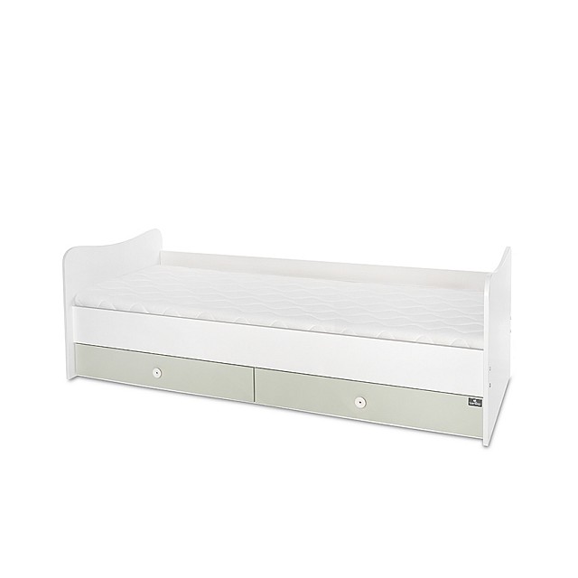 Κρεβάτι minimax νέο 190/72 χρώμα λευκό/γαλακτοπράσινο