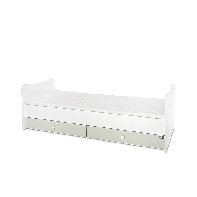 Κρεβάτι minimax νέο 190/72 χρώμα λευκό/γαλακτοπράσινο