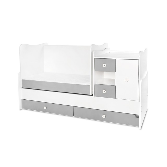 Κρεβάτι minimax νέο 190/72 χρώμα λευκό/πέτρινο γκρι