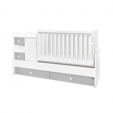 Κρεβάτι minimax νέο 190/72 χρώμα λευκό/πέτρινο γκρι